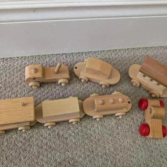 Wooden kids train set - Picture 9 of 10